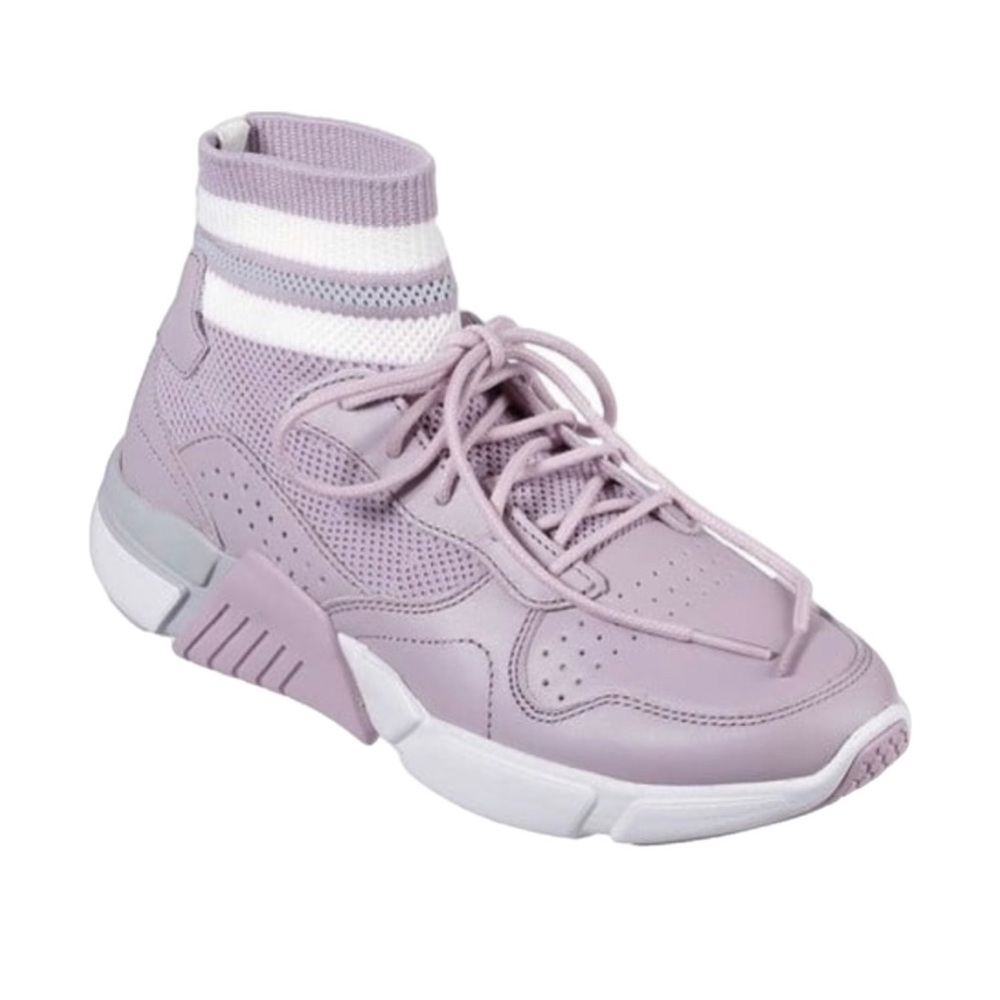 Mark Nason Varsity High Top Lilac Sock Sneaker
